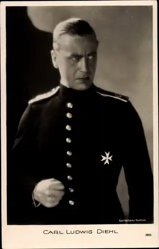 Ak Schauspieler Carl Ludwig Diehl, Portrait, Uniform