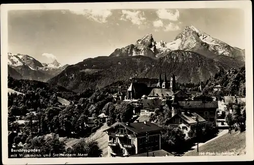 Ak Berchtesgaden in Oberbayern, Watzmann, Steinernes Meer