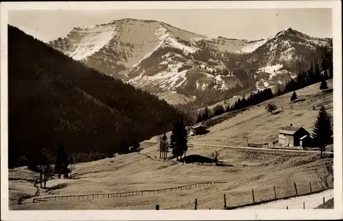 Ak Oberstaufen im Allgäu, Teilansicht