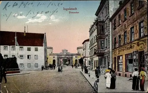 Ak Ingolstadt an der Donau Oberbayern, Donautor, Zentral-Theater
