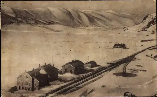 Ak Bergen Norwegen, Bergenbanen Haugastel