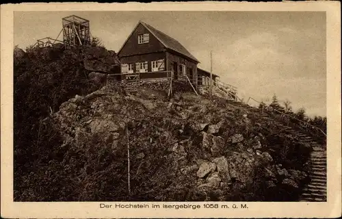 Ak Szklarska Poręba Schreiberhau Riesengebirge Schlesien, Hochstein, Isergebirge