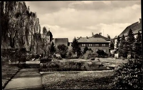 Ak Finsterwalde in der Niederlausitz, Schloßpark