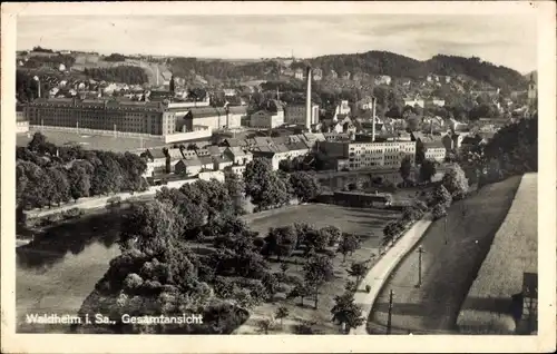 Ak Waldheim in Mittelsachsen, Gesamtansicht der Stadt