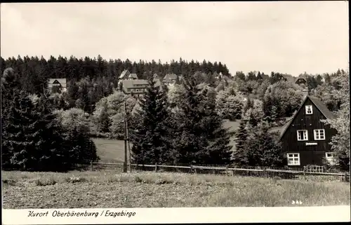 Ak Oberbärenburg Altenberg im Erzgebirge, Ortsansicht