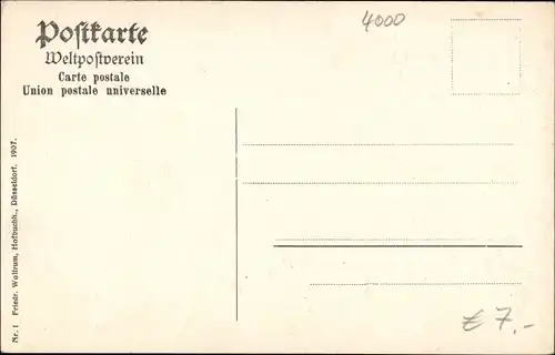 Ak Düsseldorf am Rhein, Kunstpalast der Deutsch Nationalen Kunstausstellung 1907