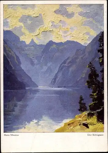 Künstler Ak Maurus, Hanns, Der Königssee, Wiechmann Nr. 349