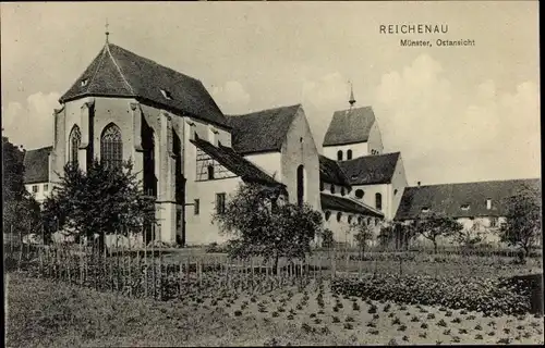 Ak Mittelzell Insel Reichenau im Bodensee, Münster St. Maria und Markus