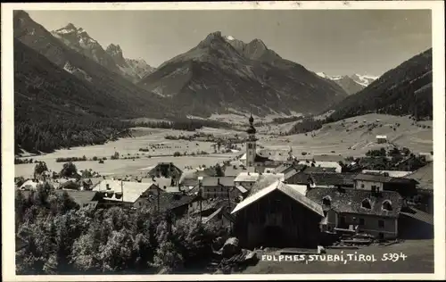 Ak Fulpmes in Tirol, Panorama, Kirchturm