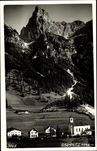 Ak Gschnitz in Tirol, Teilansicht, Berge