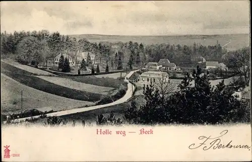 Ak Beek Gelderland Niederlande, Holle weg