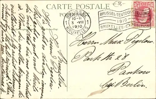 Ak Bruxelles Brüssel, Place de Brouckère, Monument Anspach