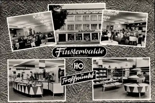 Ak Finsterwalde in der Niederlausitz, HO Treffpunkt