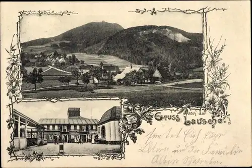 Ak Waltersdorf Großschönau Oberlausitz, Lausche, Blick auf den Ort