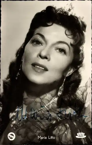 Ak Schauspielerin Maria Litto in Dunja, Portrait, Autogramm