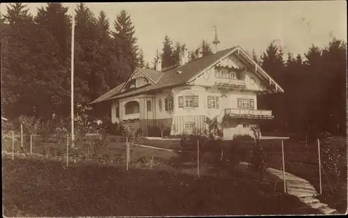 Foto Ak Teisendorf in Oberbayern, Wohnhaus, Garten