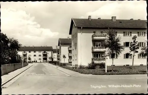 Ak Töging am Inn Oberbayern, Wilhelm-Hübsch-Platz