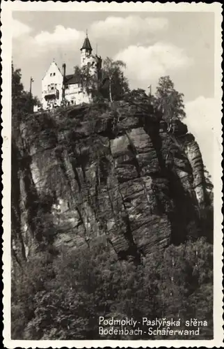 Ak Chrochvice Krochwitz Podmokly Bodenbach Děčín Tetschen Region Aussig, Schäferwand