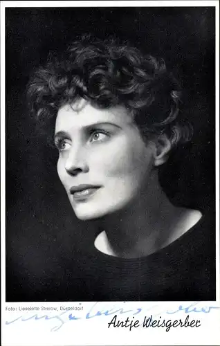 Ak Schauspielerin Antje Weisgerber, Portrait, Autogramm