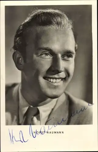 Ak Schauspieler Horst Naumann, Portrait, Autogramm