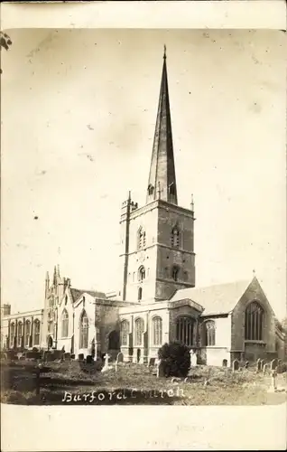 Ak Burford West Oxfordshire England, Church