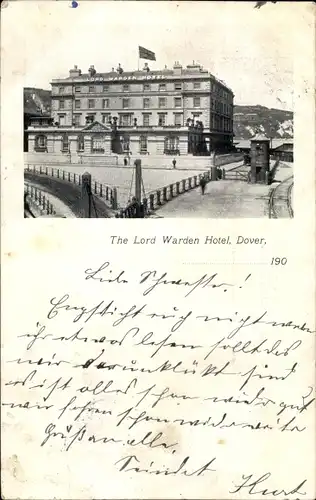 Ak Dover Kent England, The Lord Warden Hotel