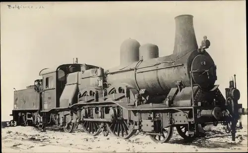 Foto Ak Dampflokomotive, Belgische Staatsbahn