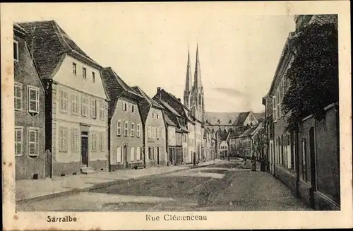 Ak Saaralben Sarralbe Lothringen Moselle, Rue Clemenceau