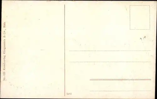 Ak Metz Moselle, Bahnhofstraße und Hauptpost