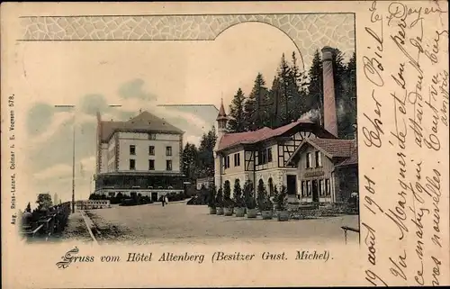 Ak Neubois Gereuth Elsass Bas Rhin, Hotel Altenberg