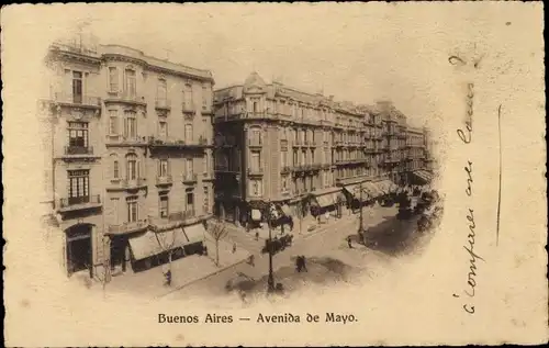 Ak Buenos Aires Argentinien, Avenida de Mayo