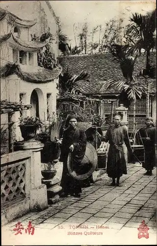 Ak Hanoi Tonkin Vietnam, Bonzes Queteurs