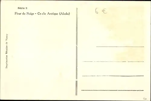 Ak Alaska, Fleur de Neige, Cercle Arctique, Am Polarkreis, Mädchen mit Hasen