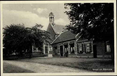 Ak Elkerzee Zeeland, Dorfpartie