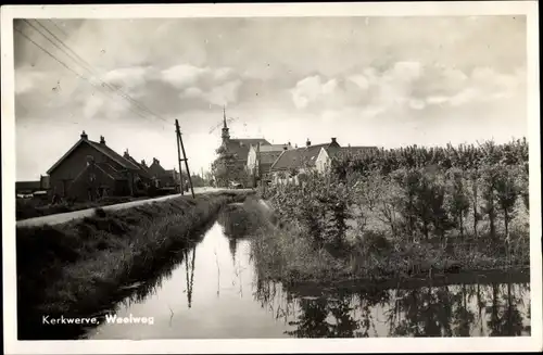 Ak Kerkwerve Schouwen Duiveland Zeeland, Weelweg