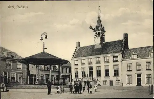 Ak Axel Zeeland Niederlande, Stadhuis