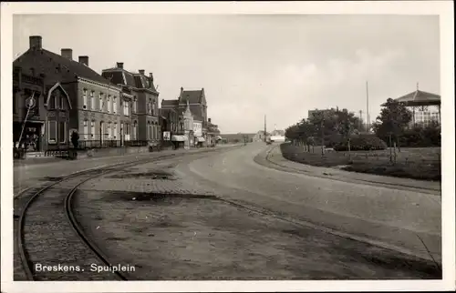 Ak Breskens Sluis Zeeland Niederlande, Spuiplein