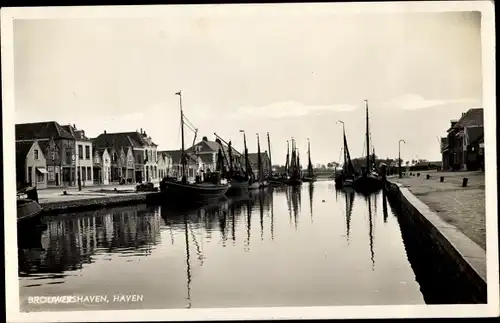 Ak Brouwershaven Zeeland, Haven