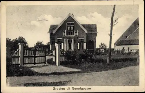 Ak Noordgouwe Schouwen Duiveland Zeeland Niederlande, Blick auf Haus