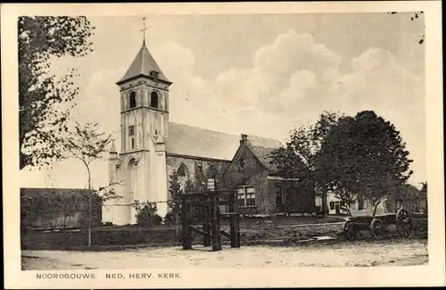 Ak Noordgouwe Schouwen Duiveland Zeeland Niederlande, Ned. Herv. Kerk