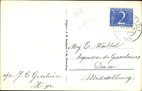 Ak Nieuwdorp Zeeland, Dorpstraat