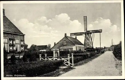 Ak Grijpskerke Zeeland, Molen