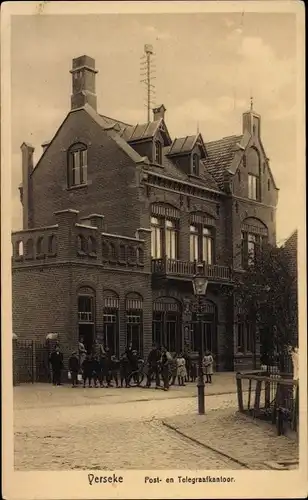 Ak Ierseke Yerseke Reimerswaal Zeeland, Post- en Telegraafkantoor