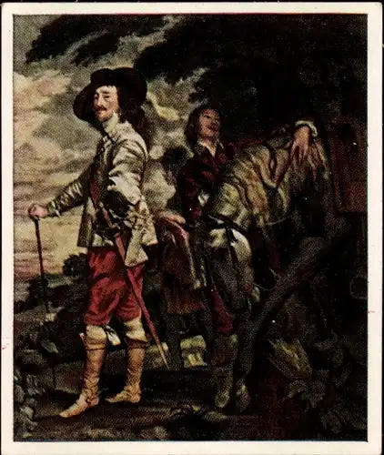 Sammelbild Die Großen der Weltgeschichte Gruppe 2 Nr. 40, König Karl von England, A. van Dyck