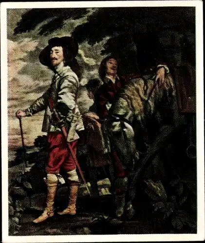 Sammelbild Die Großen der Weltgeschichte Gruppe 2 Nr. 40, König Karl I von England, van Dyck