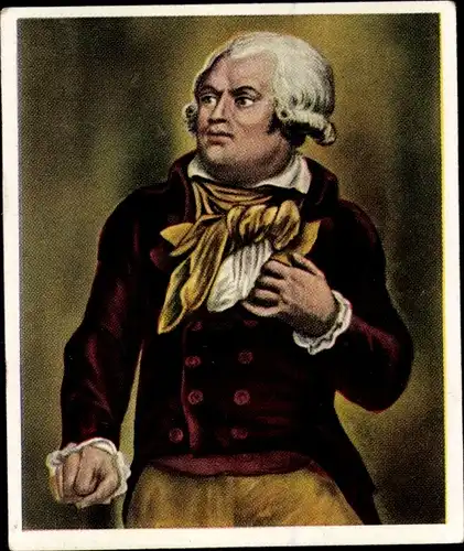 Sammelbild Die Großen der Weltgeschichte Gruppe 5 Nr. 101, Danton, Französische Revolution