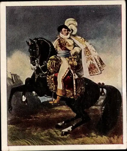 Sammelbild Die Großen der Weltgeschichte Gruppe 5 Nr. 106, Jerome Bonaparte, Gros