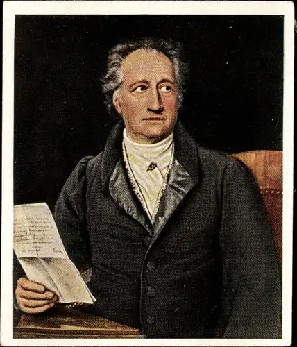 Sammelbild Die Großen der Weltgeschichte Gruppe 5 Nr. 121, Schriftsteller Johann Wolfgang von Goethe