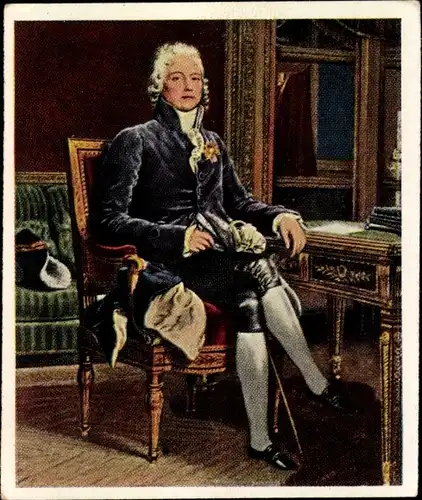 Sammelbild Die Großen der Weltgeschichte Gruppe 5 Nr. 111, Herzog von Talleyrand
