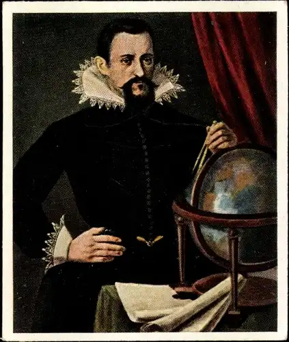 Sammelbild Die Großen der Weltgeschichte Gruppe 2 Nr. 44, Johannes Kepler, Astronom